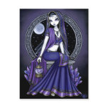 "Kami" Purple Moon Sari Fairy Postcard