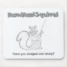 KamiKazi Squirrel Mousepad