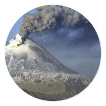 Kanaga Volcano, Kanaga Island, Aleutians Round Sticker