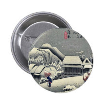 Kanbara by Ando, Hiroshige Ukiyoe Pins
