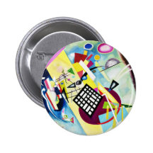 Kandinsky Black Grid Button