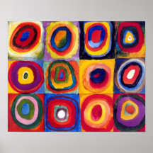 Kandinsky Concentric Circles Fine Art Poster