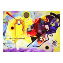 Kandinsky Yellow Red Blue Invitations