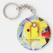 Kandinsky Yellow Red Blue Key Chain