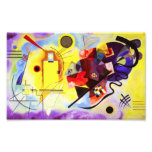 Kandinsky Yellow Red Blue Print Photographic Print
