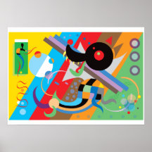 Kandinsky's Puppy Poster