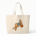 Kangaroo-Basketball Canvas Bag