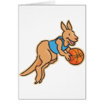Kangaroo-Basketball Greeting Card