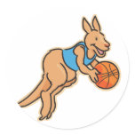 Kangaroo-Basketball Sticker