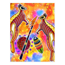 Kangaroo postcard