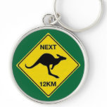 KANGAROO ROAD SIGN keychains