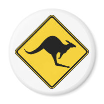 kangaroo warning danger in australia day