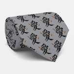 Kanji For Love With Two Butterflies ties