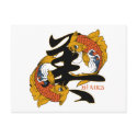 Kanji Koi Fish Beauty postcards