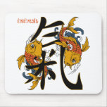 Kanji Koi Fish Energy mousepads