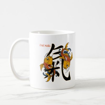 Kanji Koi Fish Energy Mugs by BuddhaGifts