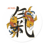 Kanji Koi Fish Energy stickers