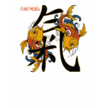Kanji Koi Fish Energy t-shirts