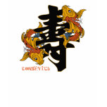 Kanji Koi Fish Longevity t-shirts