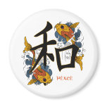 Kanji Koi Fish Peace magnets