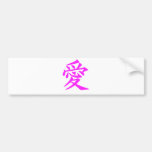 Kanji-Love Bumper Sticker