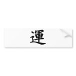 Kanji-Luck bumper stickers