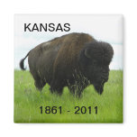 Kansas 1861 - 2011 magnets