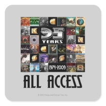 KANSAS - 35th Anniversary Square Stickers