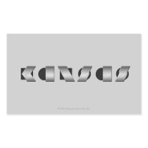 KANSAS (Black and White) Stickers