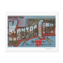 Kansas City, Missouri (Heart) Postcard