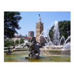 Kansas City, Missouri Plaza Fountain Postcard
