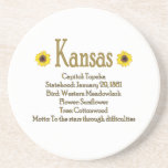 Kansas Mousepad Beverage Coasters