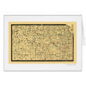 Kansas Railroad Map 1897 cards
