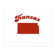 KANSAS Red State Post Card