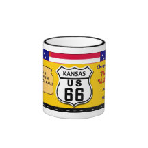 Kansas - Route 66 Coffee Mug