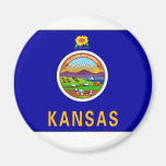 Kansas State Flag Fridge Magnet