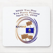 Kansas Tax Day Tea Party Protest Mousepad