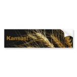 Kansas!  Wheat crop bumper sticker bumper stickers