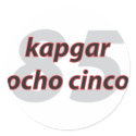 kapgar ocho cinco sticker