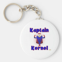 Kaptain Kernel Popcorn Superhero Keychain