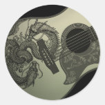 Karami ryuu guitar 1 丸形シール・ステッカー