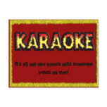 Karaoke Danger - Postcard