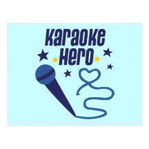 Karaoke Hero Postcards