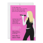 KARAOKE Singing Party Girls Night Out Birthday invitations