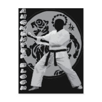 Karate Augmented Block Postcard