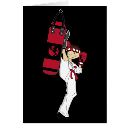 Karate Boy Greeting Card