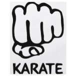 karate fist icon flyers