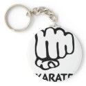 karate fist icon keychains