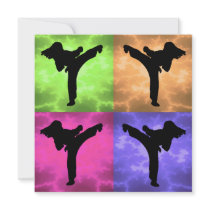 Karate Girl Birthday Party Invite