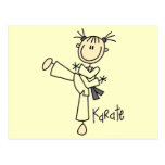 Karate Girl Tshirts and Gifts Post Card